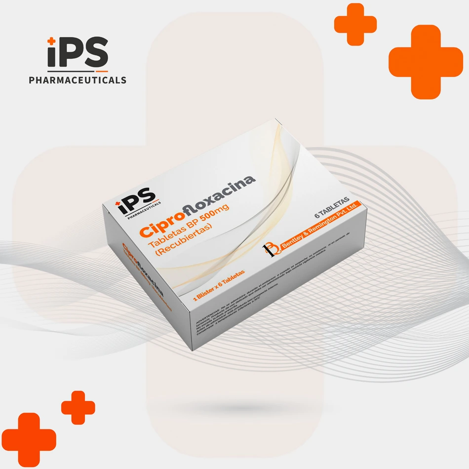 Ciprofloxacina 500MG x 6 Tabletas.