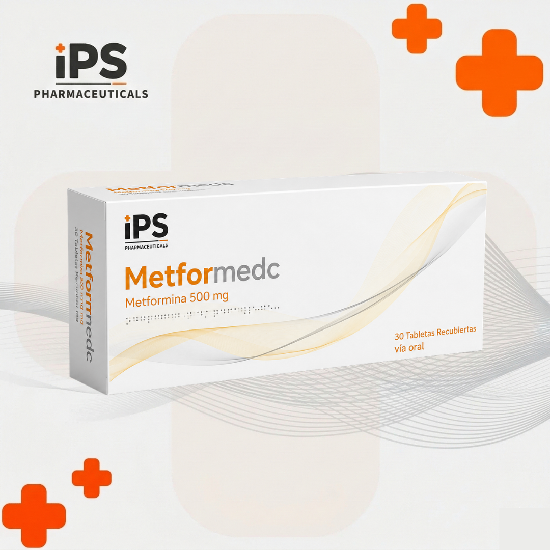 Metformedc (Metformina) 500 MG X 30 Tabletas.